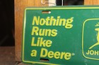 Vintage John Deere License Plate Nothing Runs Like A Deere