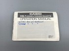 Vintage Casio Computerized Quartz Cq-1 Case   Manual Only Made In Japan