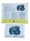 Vtg Austin Healey 100 Six Sports Car Sales Brochure 1950s With Extra Specs Sheet
