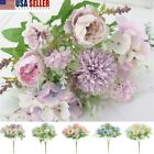 Artificial Flowers Heads Hydrangea Bouquet Silk  For Home Party Wedding Decor