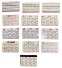 Collection Of 13 1970s-80s Coors Brewery Pocket Calendars Breweriana Advertising