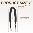 Leather Purse Strap Replacement Crossbody  Adjustable Bag Strap  Black gold