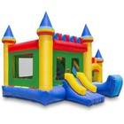 Commercial Castle Bounce House Jumper And Slide W  Blower - 100  Pvc Inflatable