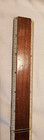Vintage Stainless Steel Letter Opener   12  Ruler In Wooden Ruler Box Made Japan