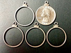 One Sterling Silver Bezel For Us Quarter   Coin 24mm Frame Mount Holder Pendant