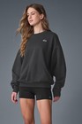 New Aio Yoga Women   s Accolade Crew Neck Pullover Long Sleeve Sweatshirt Casual