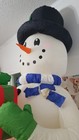 6 Ft Snowman With Gift Box Lighted Christmas Inflatable Home Accents Holiday