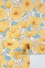 Anthropologie Lina Schnaufer Matilda Poppy Fields Wallpaper New Floral Yellow