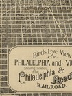 Bird s Eye View 1870 Philadelphia Pennsylvania Vintage Style City Map - 18x24