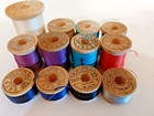 Lot Of 12 Vintage Wooden Spools Of Thread - Belding Corticelli Usa   22243