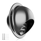 4  In Vent Round Cover stainless Steel Wall Round Vent Hole Ventilating Cap
