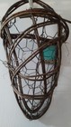 Set Of 2 Wicker   Wire Hanging Baskets Floral Decor Full Length 12 In  New W tag