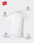 Hanes Men s White Crewneck T-shirt 6-pack Undershirt Tee Tagless Freshiq Comfort