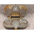 Vintage C  Palmer Mfg Electric Pizzelle Iron Maker 3 Cookie Press Made In Usa
