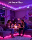 16 4ft Rgb Ic Cob Led Strip Light smart Led Lights With App  remote Diy Colors