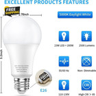 150 Watt Led Light Bulbs  Daylight White 5000k  2500 Lumens Super Bright Led