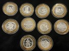 Las Vegas Casino  999 Silver  10 Gaming Tokens Lot Of 10