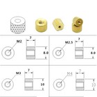 Brass Knurled Thumb Nut Round Hand Grip Knob Nuts Model Refit Diy M2 M2 5 M3 M4