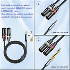 3 5mm Trs Stereo To Dual Xlr Male Y-splitter Cable Hi-end Audio Cable Low Noise