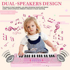 Kids Piano Keyboard - 37 Keys Keyboard Piano Musical Toys With Microphone  Dual