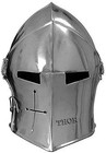 Templar Crusaders Props Medieval Barbuta Visored Armour Helmet Rustic