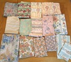 Vintage Fabric Lot French Country Cottagecore Floral Shabby Chic 80s 90s Pastels