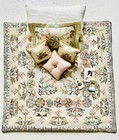 1 12 Scale Miniature Cottagecore Quilt   5 Pillows Set      vintage    Photos Set
