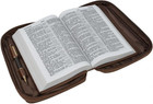Genuine Leather Large Book Covers Bible Covers With Handle  brown 