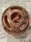 Vintage Ceramic Pink And 22 Karat Gold Orb Bud Vase  Nor-so  Camark Pottery
