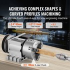 Uimoso Indexing Dividing Head With 3-jaw Chuck And Tailstock For Cnc Milling