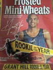 Vintage 90s Sports Cereal Box Lot Grant Hill Mini-wheats   Indians Wheaties