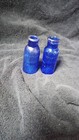 2 Antique Bromo - Seltzer Bottle - Cobalt Blue - Emerson Drug Co - Baltimore Md 