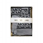 Michael Kors Women s Scarf  Hat    Gloves Set Gray   Black Mk Logo