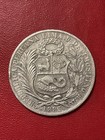 1885 Rd Peru Un Sol Silver Coin 90  25g 22 5g Asw
