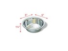 Van Ness Pets Lightweight Stainless Steel Cat Bowl  8 Oz Food 8 Oz   Natural 