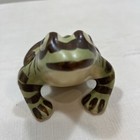 Vintage Brush Mccoy Pottery Garden Frog Figurine 4 Inch Long Unmarked