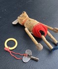Vintage 1930s Schuco Tumbling Clockwork Mouse Wind-up Toy With Key