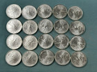 20 Coin Full Roll 1995 Mexican Libertad Onza 1 Oz Silver Uncirculated Key Date 