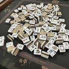 160 American Mahjong Tiles 4-layer Acrylic Marble Pattern Engraved Set