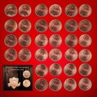 2010-2025 P d Lincoln Shield Cents 32 Penny Set Bu Unc