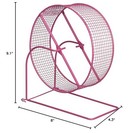90013 Wire Mesh Hamster gerbil Wheel Toy For Small Animals  8-inch  Colors Vary