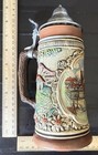Vintage Munich West Germany Made Lidded Beer Stein
