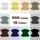 900pcs Weaving Loom Refill Loops For 7   Weaving Loom  Potholder Loops In 10 Neu