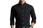 Polo Ralph Lauren Men s Black Slim-fit Cotton Stretch Long Sleeve Shirt Szs New