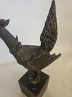 Antique Thai Style Standing Bronze Mythical Bird goose peacock 