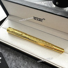 Montblanc Gold Rollerball Pen Luxury Engraved Executive Writing Vip Gift W  Box
