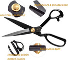 Sewing Scissors  10 Inch Fabric Dressmaking Scissors Upholstery Office Shears Fo