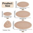 Olycraft 4pcs 4 Sizes Oval Pottery Molds Ceramics Plate Forming Molds    