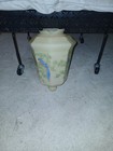 1920s Vintage  custard  Green Glass Light Fixture