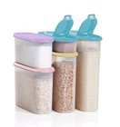 Tupperware 10-piece Super Oval Modular Mates Dry Storage Set Multicolor Lids Nib